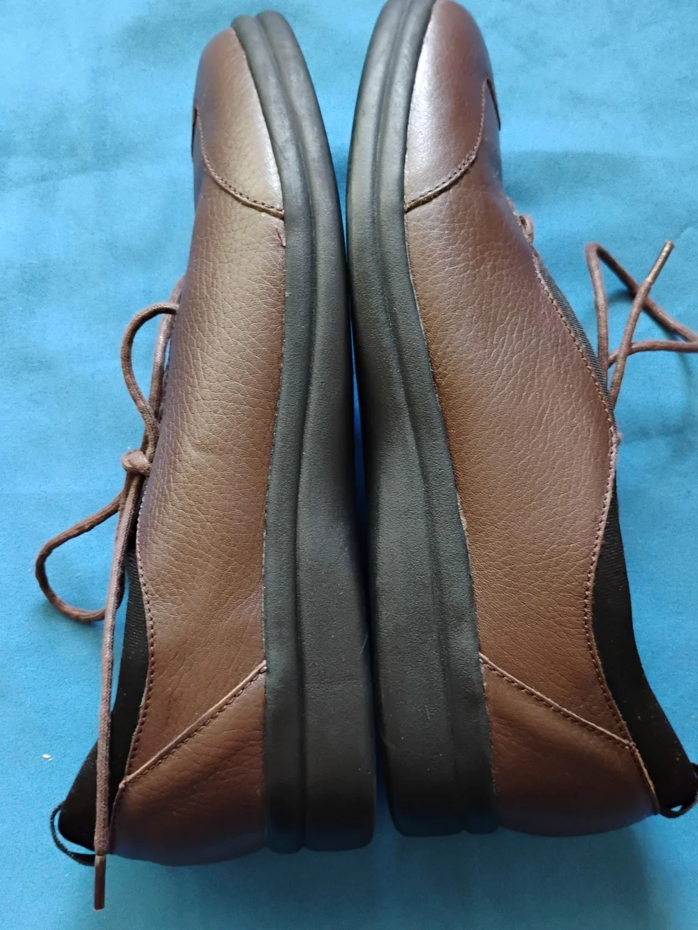 Duckhead Lace Up Shoes Wm Sz 9.5M Brown Faux Leather Cushioned #189202 EUC